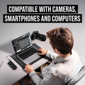 Microphone sans fil compact enregistrement 32 bits auto niveau