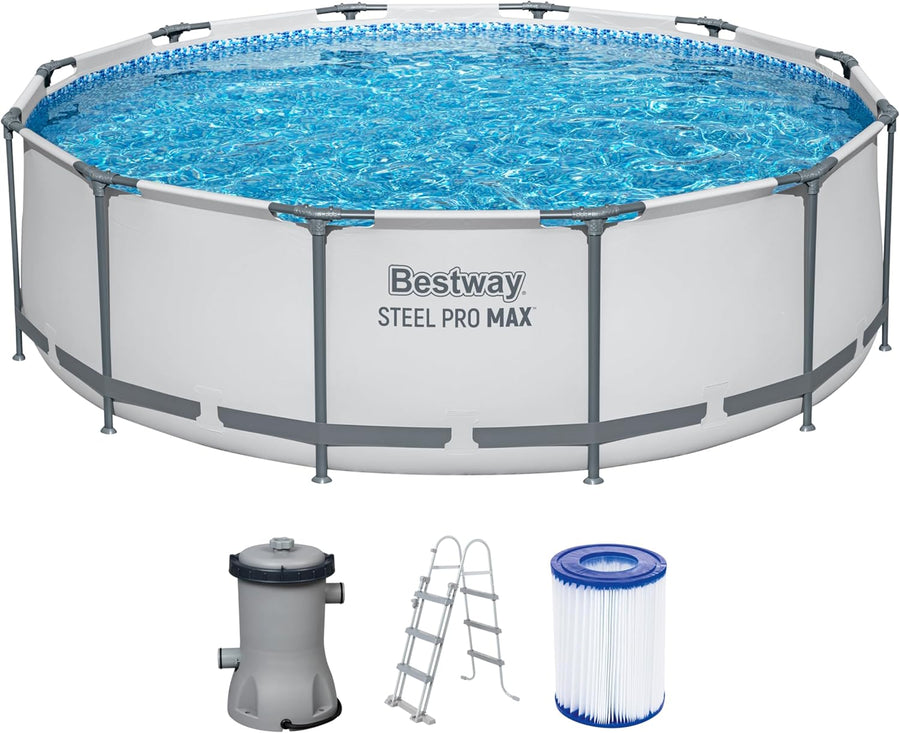 Piscine hors sol ronde Steel Pro Max 366 x 100 cm