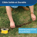 Clôture anti fugue avec fil pour chien plus de 3,6 kg 4 niveaux étanche