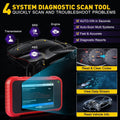 Valise diagnostic auto OBD2 4 systèmes avec réinitialisations multiples