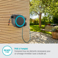 Dévidoir mural automatique 35 m O13 mm kit complet