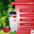 Pulvérisateur électrique Pro Sprayer Evo 35L 2 batteries 18V portée 10 m autonomie 3h toiture extérieur