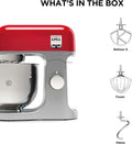 Robot pâtissier 1000 W bol 5 L rouge