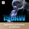 Aspirateur balai sans fil R20 22000Pa 190AW autonomie 90 min détection saleté LED lumières bleues anti emmêlement