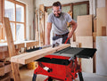 Scie circulaire table 2200 W lame 254 mm butée parallèle angle