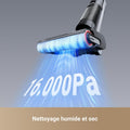 Aspirateur laveur sans fil lavage brosse 60 degrés séchage 30 min 16000 Pa