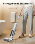 Aspirateur laveur sans fil 60 min sec humide 1,3 L nettoyage angles bords sols durs