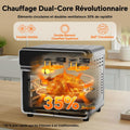 Friteuse sans huile 23 L double zone 15 programmes portes françaises