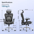 Chaise bureau ergonomique maille appuie tête accoudoirs réglables