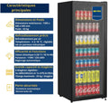 Réfrigérateur boissons GSC4240B 237 L métal verre refroidissement statique 110W serrure restauration noir