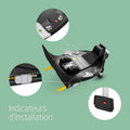 Base siège auto pivotante 360 degrés ISOFIX pour enfants 40 105 cm