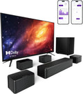 Barre de son TV 7.1 Dolby Atmos 460 W caisson basse sans fil enceintes surround