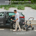Poussette 3 en 1 ESME avec porte bébé I Size système voyage pliable nouveau né jusqu’à 4 ans beige