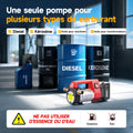 Pompe gasoil sans fil 45 L min batterie 21 V pistolet arrêt automatique
