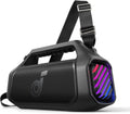 Enceinte Bluetooth 140 W stéréo BassUp 20 h IPX7 lumières RGB
