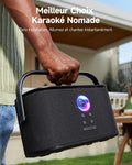 Enceinte karaoké écran 2 micros sans fil 140 W WiFi HDMI TV