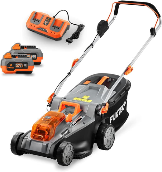 Tondeuse gazon sans fil 40 V 43 cm 40 L hauteur réglable avec batteries et chargeur