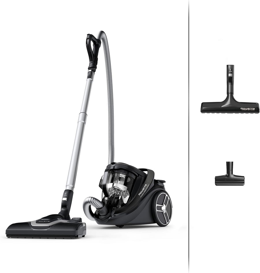 Aspirateur sans sac silencieux 59 dB consommation basse filtration haute efficacité 12 m Silence Force Cyclonic