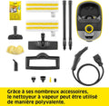 Nettoyeur vapeur SC 5 Deluxe 4 bars VapoHydro réservoir 1,3 L