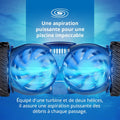 Robot piscine hydraulique MX8 fond parois aspiration mécanique piscines 12 x 6 m