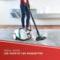 Nettoyeur vapeur 4 bars autonomie illimitée recharge continue avec accessoires