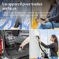 Shampouineuse canapé 1000 W technologie HydroSteam pour tapis tissus voiture