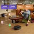 Aspirateur robot laveur station 10000 Pa vidage automatique navigation évitement obstacles