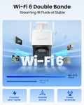 Caméra solaire 4K PTZ WiFi zoom 8X double objectif autonomie 180 jours