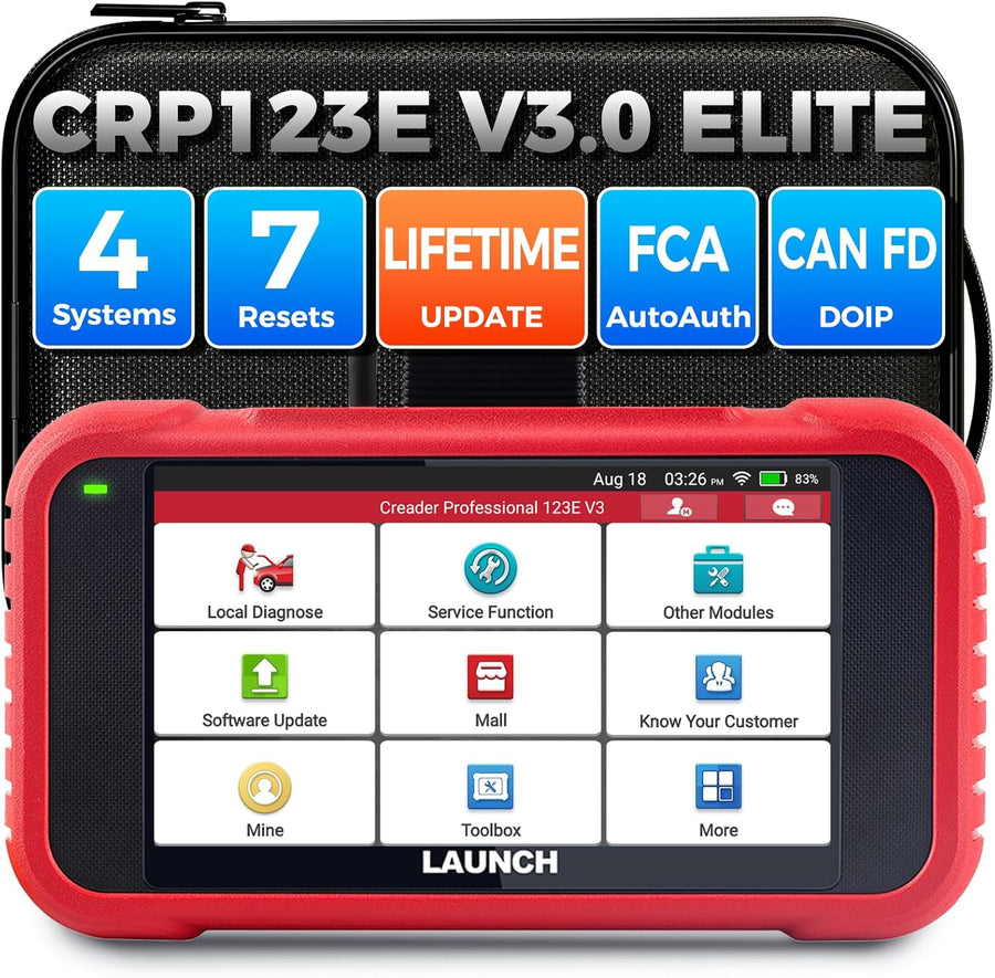 Valise diagnostic auto OBD2 4 systèmes avec réinitialisations multiples