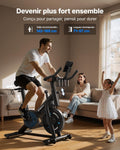 Vélo appartement intérieur silencieux résistance réglable écran LCD siège confortable app capacité 136kg