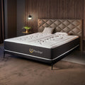 Matelas 160x200 épaisseur 30 cm mémoire forme latex 7 zones confort ferme réversible