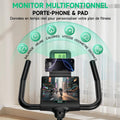 Vélo appartement silencieux résistance réglable écran LCD capacité 160 kg