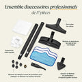 Nettoyeur vapeur 17 accessoires nettoyage sols voiture carrelage joints