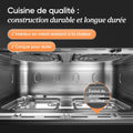 Air fryer 10 L double résistance dual zone séparateur amovible 40 à 240 degrés
