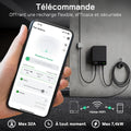 Borne recharge véhicule électrique 7kW app câble type 2 10 m RFID RCD type B IP54