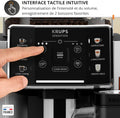 Machine café grains expresso automatique 6 boissons carafe lait interface tactile