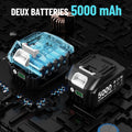 Clé à chocs sans fil 1800Nm boulonneuse 3/4 pouces 2 batteries 10000mAh 18V 3 vitesses adaptateur douilles 34mm