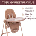 Chaise haute évolutive bébé 0 à 40 kg hauteur réglable pliage compact