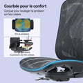 Chaise bureau ergonomique maille appuie tête accoudoirs réglables