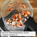 Blender chauffant 1400 W 10 programmes lames amovibles panier vapeur