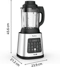 Blender chauffant 1400 W 10 programmes lames amovibles panier vapeur