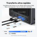 NAS 4 baies Intel 8 Go DDR5 SSD 128 Go 10GbE HDMI 4K