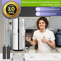 Filtration eau gravité 8,5 L inox AISI 304 avec éléments purification