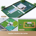 Robot tondeuse 360° LiDAR recommandé 2000 m² gestion zones via appli