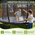 Trampoline extérieur 228 305 366 427 cm filet sécurité charge 150 kg