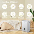 Déshumidificateur 20 L jour connecté réservoir 3 L mode sèche linge