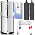 Filtration eau gravité 8,5 L inox AISI 304 avec éléments purification
