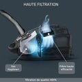 Aspirateur avec sac silencieux haute filtration 45 L accessoires poils animaux Silence Force rouge