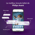 Babyphone vidéo HD suivi sommeil respiration affichage jour nuit