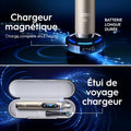 Brosse dents électrique 7 modes capteur pression étui chargeur